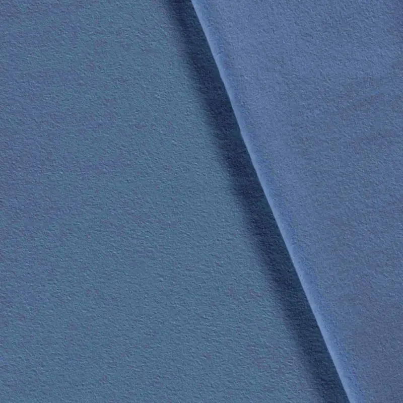 Baumwoll-Fleece uni indigo - 1110 Nur Heute